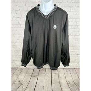 VTG Foot Joy Arnold Palmer Legends Black Embroidered V Neck Golf Men’s Jacket XL